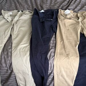 Mavi Jeans Men's Chino Pants in Navy and Beige Tones